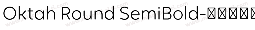 Oktah Round SemiBold字体转换